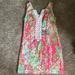 Lilly Pulitzer Dresses | Lily Pulitzer Pink Floral Dress | Color: Pink/White | Size: 0