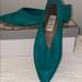 Nine West Shoes | Leather Flat Shoe | Color: Green | Size: 7