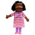 The Puppet Company - People Puppet Buddies - Medium Girl (Dark Skin Tone), PC002053