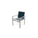 Telescope Casual Tribeca Café Stacking Patio Dining Chair Sling in Gray | 34 H x 24 W x 24.5 D in | Wayfair 1T7Y24D01