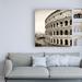 Ebern Designs Dolce Vita Rome 3 Colosseum II by Philippe Hugonnard - Wrapped Canvas Photograph Print Canvas in Black | 35 H x 35 W x 2 D in | Wayfair