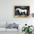 Red Barrel Studio® Equestrian Studies VI by Naomi McCavitt - Wrapped Canvas Painting Print Canvas in White/Black | 35 H x 47 W x 2 D in | Wayfair