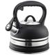 SILBERTHAL Stainless Steel Whistling Kettle 1.6L - Temperature Indicator Ring - Induction Hob, Gas, Electric, Glass Ceramic - Whistle Kettle