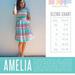 Lularoe Dresses | Nwot - Lularoe Amelia Dress Size 2x | Color: Blue/Pink | Size: 2x
