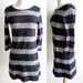 J. Crew Dresses | J.Crew Striped Dress | Color: Black/Gray | Size: Xxs