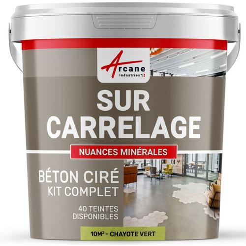 Arcane Industries – kit kunstharzbeton für fliesen – Chayote-Grün – kit 10 m2 (2 couches)