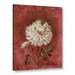 Red Barrel Studio® 'Garden Flower I' - Painting Print Canvas in Green/Red | 24 H x 18 W x 2 D in | Wayfair A6C82EF028C142C8B106D88E6C9EA679