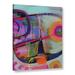 Latitude Run® Meddling Again by Delores Orridge Naskrent - Print Canvas in Blue/Pink | 24 H x 18 W x 2 D in | Wayfair