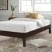 Mistana™ Irina Solid Wood Standard Bed Wood in Gray | 14 H x 57 W x 79 D in | Wayfair A314FF71CD0F40B58AC2A4EC11AF24DC