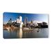 Breakwater Bay Cleveland Skyline 4 by Cody York - Photograph Print on Canvas in Blue/Brown/White | 6 H x 12 W x 2 D in | Wayfair