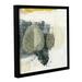 World Menagerie Wabi-Sabi Bodhi Leaf Collage 4 by Elena Ray - Painting Print on Canvas in Gray/White | 18 H x 18 W x 2 D in | Wayfair