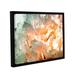 Winston Porter Abstract Carnation by Linda Parker - Painting Print on Canvas in Green/Orange | 14 H x 18 W x 2 D in | Wayfair