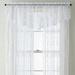 One Allium Way® Nesbit Lace Floral Semi-Sheer Rod Pocket Single Curtain Panel Polyester in White/Black | 20 H in | Wayfair