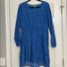 J. Crew Dresses | Jcrew Print Dress Long Sleeve | Color: Blue | Size: 14