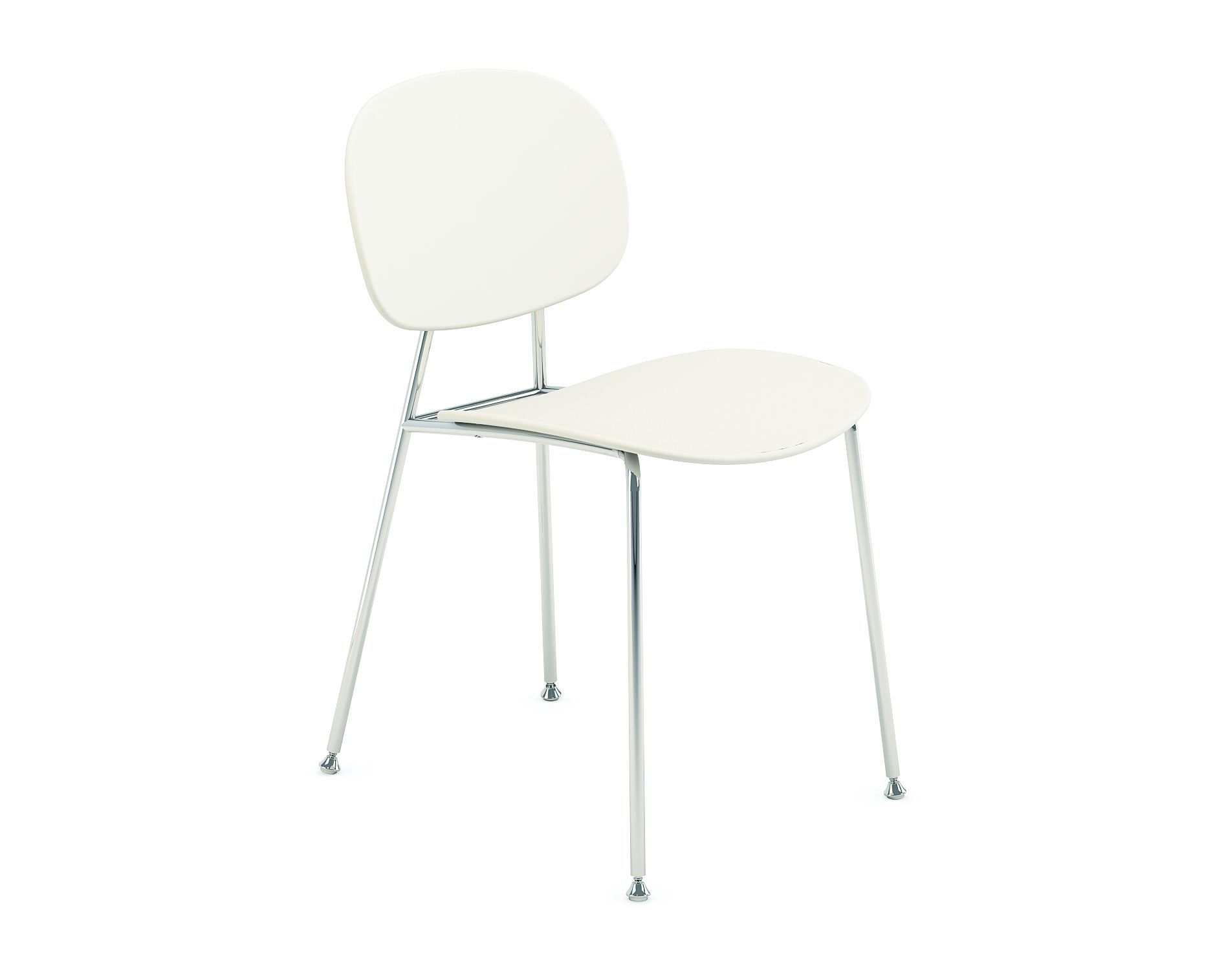 infiniti »TONDINA POP« 4 Legs Designer-Stuhl AC13 Stahl kupferfarben verchromt / IS020 Weiss Image