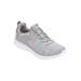 Wide Width Women's The Summits Quick Getaway Slip On Sneaker by Skechers in Grey Wide (Size 10 W)