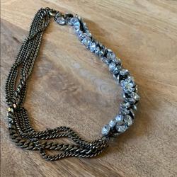 J. Crew Jewelry | Jcrew Statement Necklace | Color: Black | Size: 11” Length