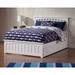 Huntsville Solid Wood Platform Bed w/ Trundle by Harper Orchard kids Wood in White | 44.25 H x 57.75 W x 78 D in | Wayfair