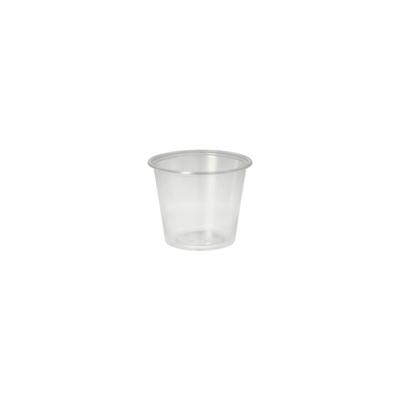 Papstar 1000 Stück Dressingbecher, PP rund 125 ml Ø 7,1 cm · 5,7 cm transparent