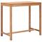 vidaXL Garden Bar Table 110x60x105 cm Solid Teak Wood