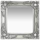 vidaXL Wall Mirror Baroque Style 40x40 cm Silver