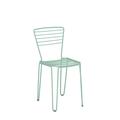 iSiMAR Menorca Stacking Patio Dining Side Chair, Polyester in Green | 33.1 H x 16.9 W x 19.7 D in | Wayfair 8034_EG