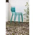 iSiMAR Mallorca Stacking Patio Dining Side Chair, Polyester in Green | 33.1 H x 16.9 W x 19.7 D in | Wayfair 9135_PI