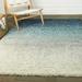 Blue/White 94 x 1.18 in Area Rug - Rosecliff Heights Honea Ombre White/Blue Area Rug Polypropylene | 94 W x 1.18 D in | Wayfair