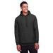 Team 365 TT96 Adult Zone HydroSport Heavyweight Pullover Hooded Sweatshirt in Black size XS | Cotton/Polyester Blend