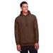 Team 365 TT96 Adult Zone HydroSport Heavyweight Pullover Hooded Sweatshirt in Sport Dark Brown size Medium | Cotton Polyester