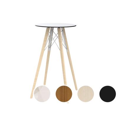 Vondom »FAZ Wood« Bartisch 50x105 cm / Black / Eschenholz hell Image