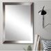 Wade Logan® Modern & Contemporary Bathroom/Vanity Mirror Wood in Brown | 30 H x 25 W in | Wayfair BM026M-C