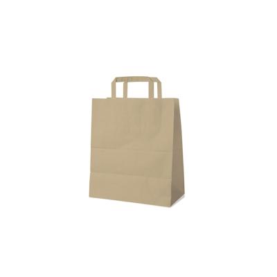 250x GASTRO Papiertragetaschen 32 x 26 x 14 cm mit EAN-Code braun