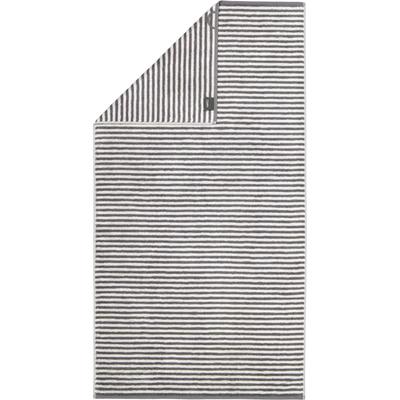 Cawö Handtücher Campus Ringel 955 anthrazit - 77 Duschtuch 70x140 cm Grau