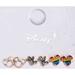 Disney Jewelry | Disney Earrings 3 Pack Mickey Rainbow Ears Gloves | Color: Gold/Red | Size: Small