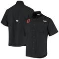 Men's Columbia Black Ohio State Buckeyes Tamiami Omni-Shade Button-Down Shirt