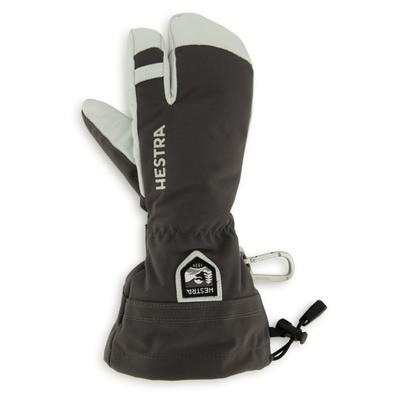 Hestra - Army Leather Heli Ski 3 Finger - Handschuhe Gr 6 grau/schwarz