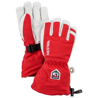 Hestra - Kid's Army Leather Heli Ski 5 Finger - Handschuhe Gr 4 rot Image