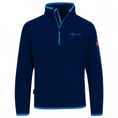 Trollkids - Kid's Nordland Half Zip - Fleecepullover Gr 92 blau Image