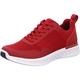 ARA Herren SAN DIEGO Low-cut Sneaker, ROT-SCHWARZ, 40 EU