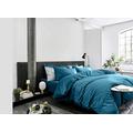 House Babylon Duvet Cover Sets 100% Egyptian Cotton 600 Thread Count Duvets Cover With Fitted Sheet & 2 Pillowcases (Teal, Double)