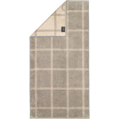 Cawö - Cawö Handtücher Luxury Home Two-Tone Grafik 604 graphit - 70 1 ct Weiss