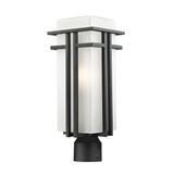 Z-Lite Abbey 19 Inch Tall Outdoor Post Lamp - 549PHB-BK-R