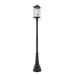 Z-Lite Portland 105 Inch Tall Outdoor Post Lamp - 531PHBXLR-564P-BK