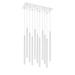 Z-Lite Forest 24 Inch 11 Light LED Linear Suspension Light - 917MP24-WH-LED-11LCH