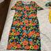 Lularoe Dresses | Lularoe Dress Guc Size L | Color: Blue/Orange | Size: L