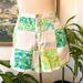 Lilly Pulitzer Shorts | Lilly Pulitzer 5" Callahan Shorts In Lioness Patchwork | Size 4 | Color: Green/White | Size: 4