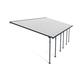 Canopia by Palram Terrassenüberdachung Alu Feria 4X8.50 Polycarbonat Hohlkammerplatten Pergola 850 x 385 cm Grau zur Überdachung ihrer Terrasse