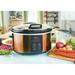 Euro Cuisine 6 Qt. Electric Slow Cooker Aluminum/Ceramic in Brown | 10 H x 16 W x 13 D in | Wayfair SCX6