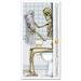 The Holiday Aisle® Skeleton Restroom Door Mural Plastic in Brown/White | 60 H x 30 W in | Wayfair THLA7444 40480078